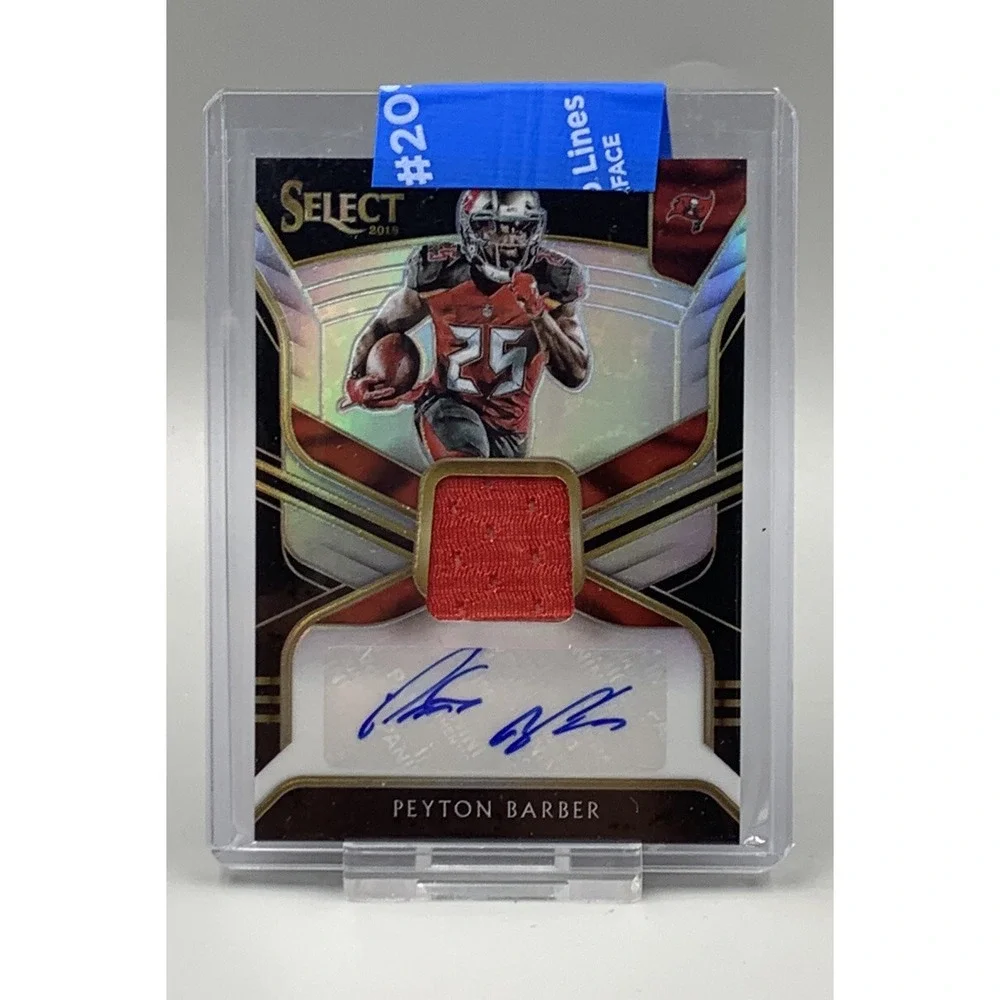 PEYTON BARBER 2018 PANINI SELECT SILVER‎ PRIZM JERSEY AUTO #D 90/99 Tampa Bay 🔥